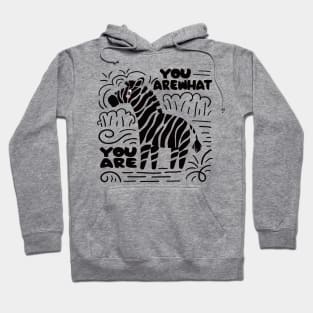 You are What You are Zebra Animal kids Girls Design Hoodie